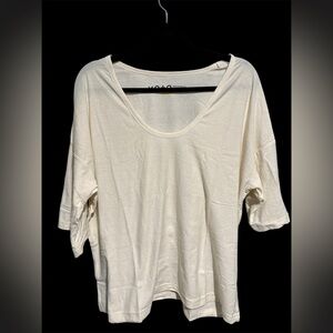 NWOT Cream Oversized‎ T-Shirt